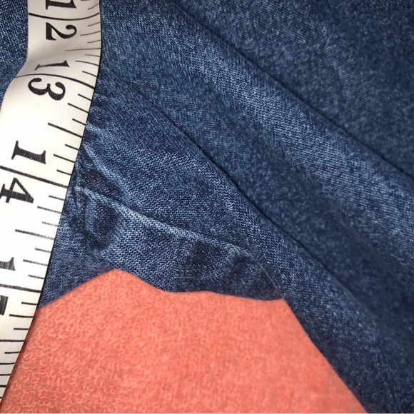 Tommy Hilfiger Blue Denim Vintage Shorts - Picture 7 of 8